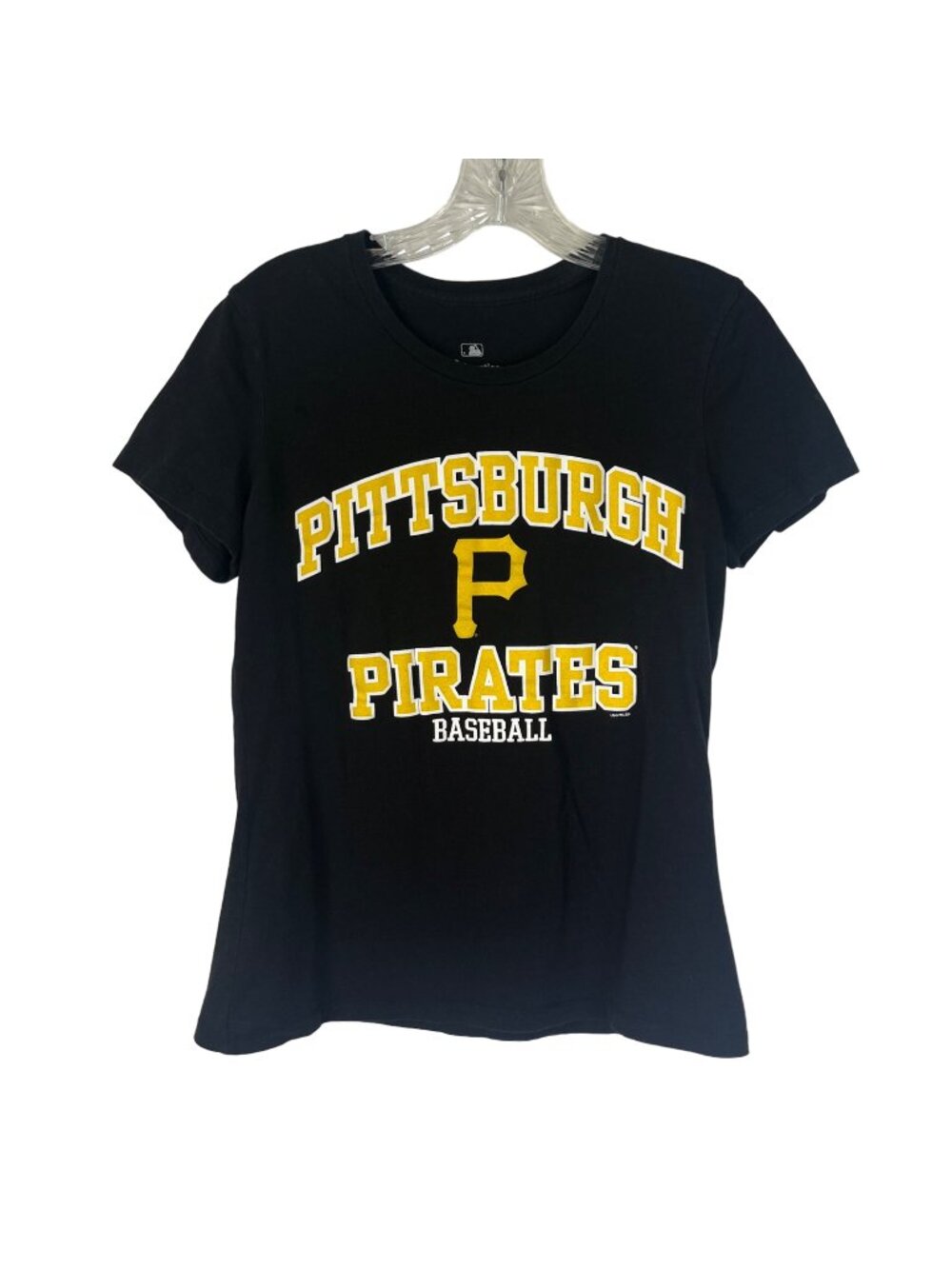 Fanatics Pittsburgh Pirates Tshirt Womens Large Black Fanwear Short Sleeves